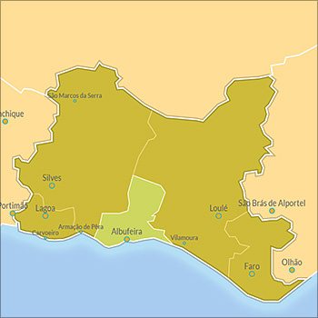 Map of Albufeira