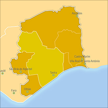 Map of Tavira
