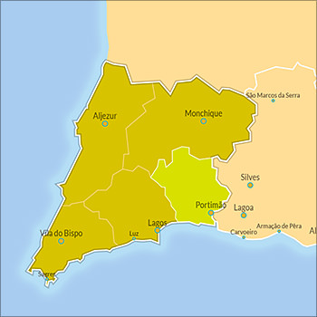 Map of Portimão